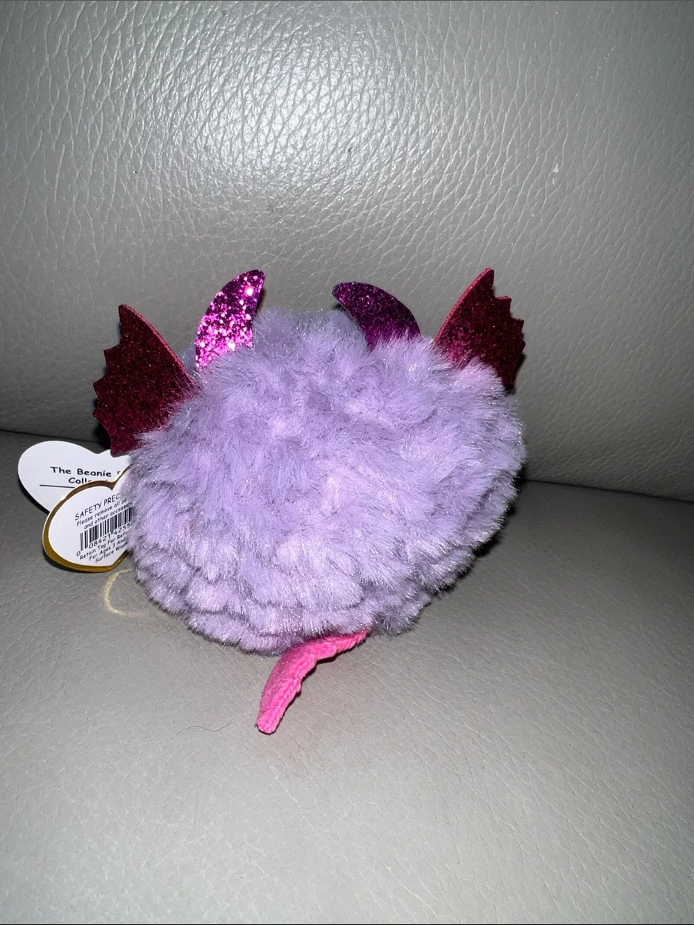 Plush Lavender Mini Dragon Pet Toy - Soft Purple Plush